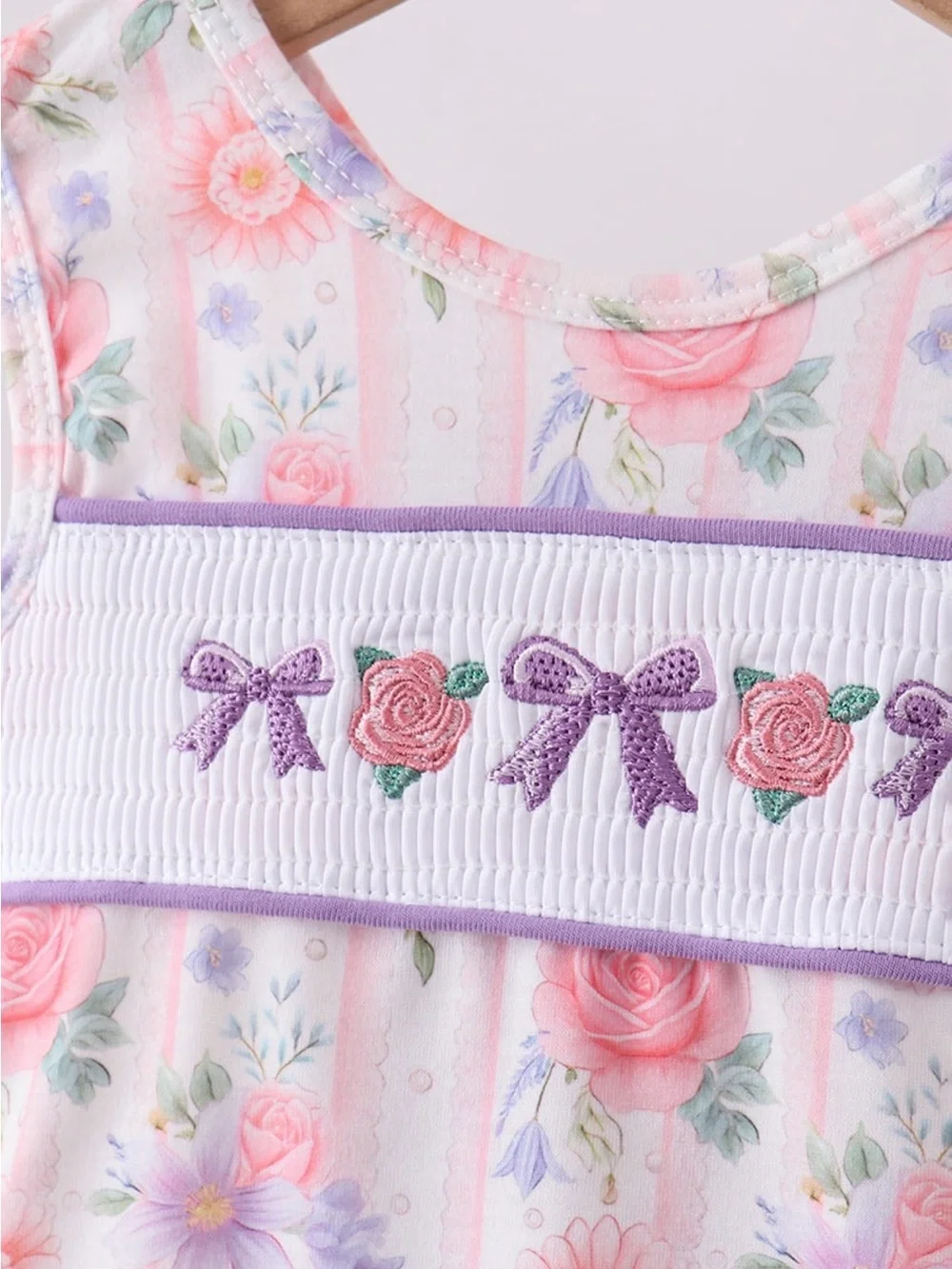 NWT Abby & Evie Girls Floral Sleeveless Top & Purple Bloomers Set